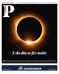 Capa do Público de quinta-feira, 13 de agosto de 2026