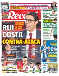Capa do Record de quinta-feira, 13 de agosto de 2026
