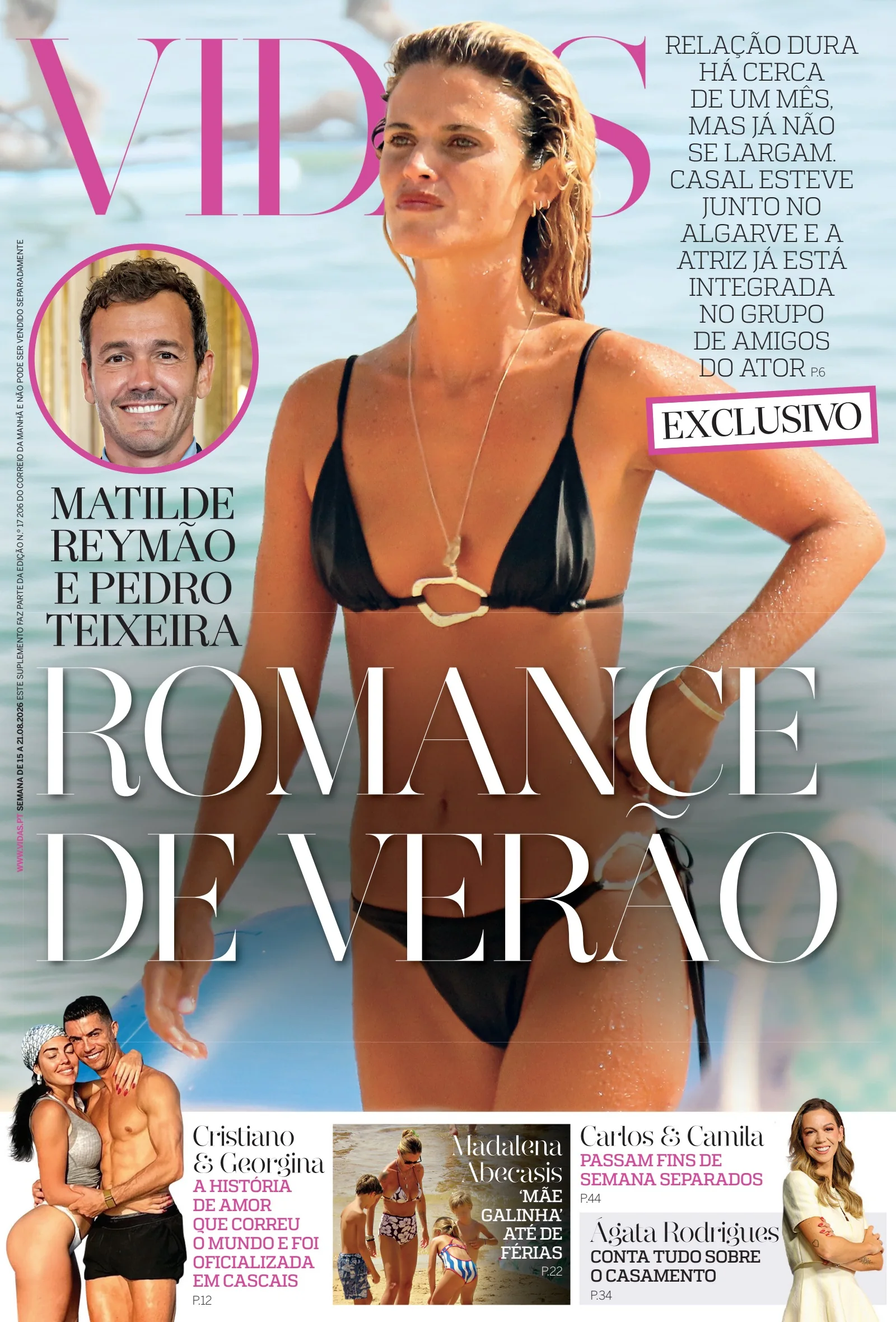 Capa do Vidas de sábado, 15 de agosto de 2026
