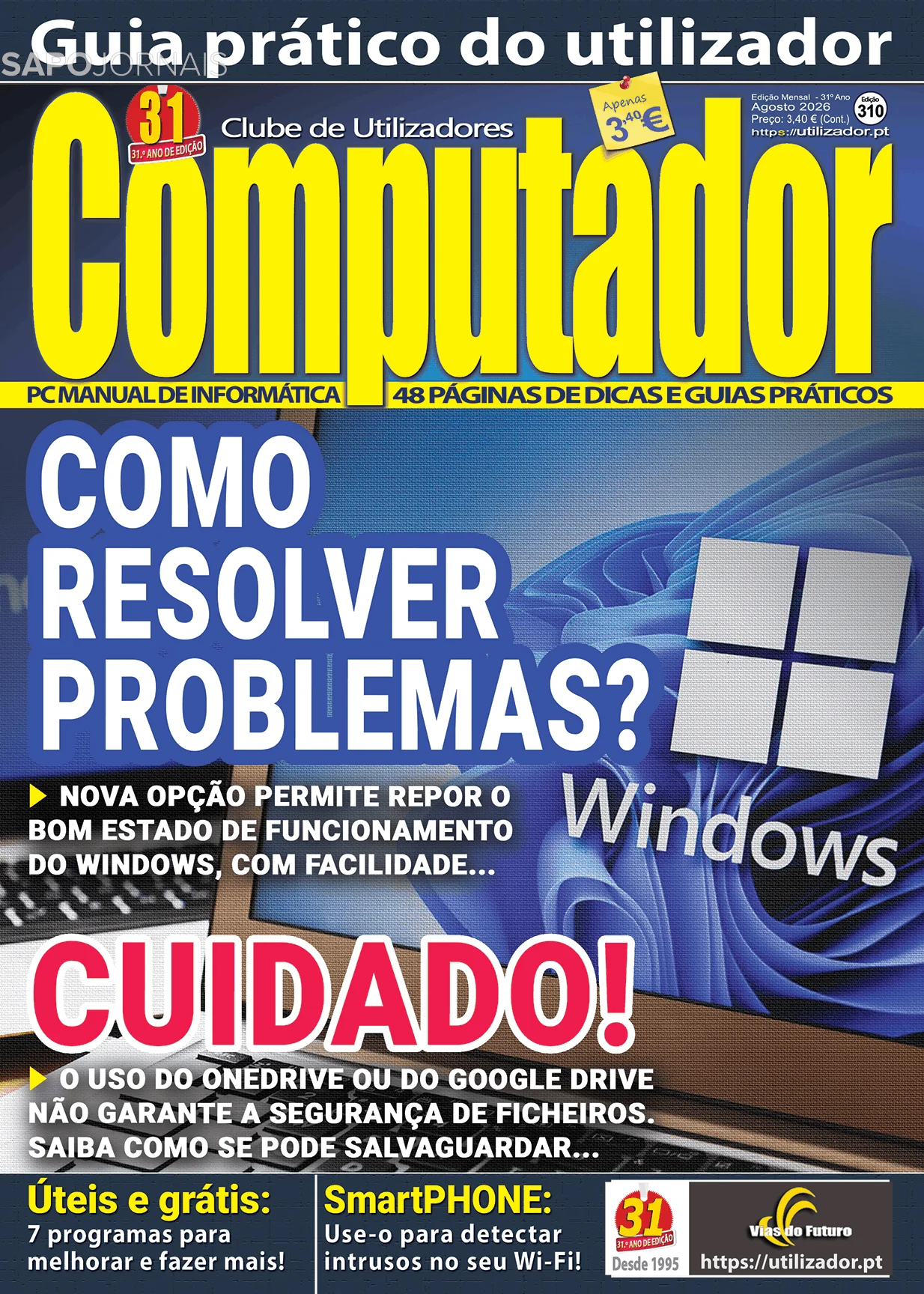 Capa do Computador de sábado, 15 de agosto de 2026