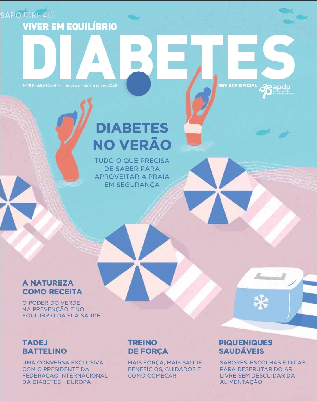 Capa do Diabetes — Viver em Equilíbrio de sábado, 15 de agosto de 2026