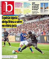 Capa do Diário As Beiras de sábado, 15 de agosto de 2026