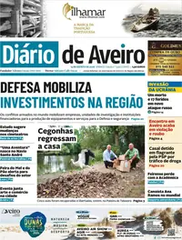 Capa do Diário de Aveiro de sábado, 15 de agosto de 2026