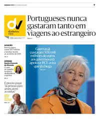 Capa do Dinheiro Vivo de sábado, 15 de agosto de 2026
