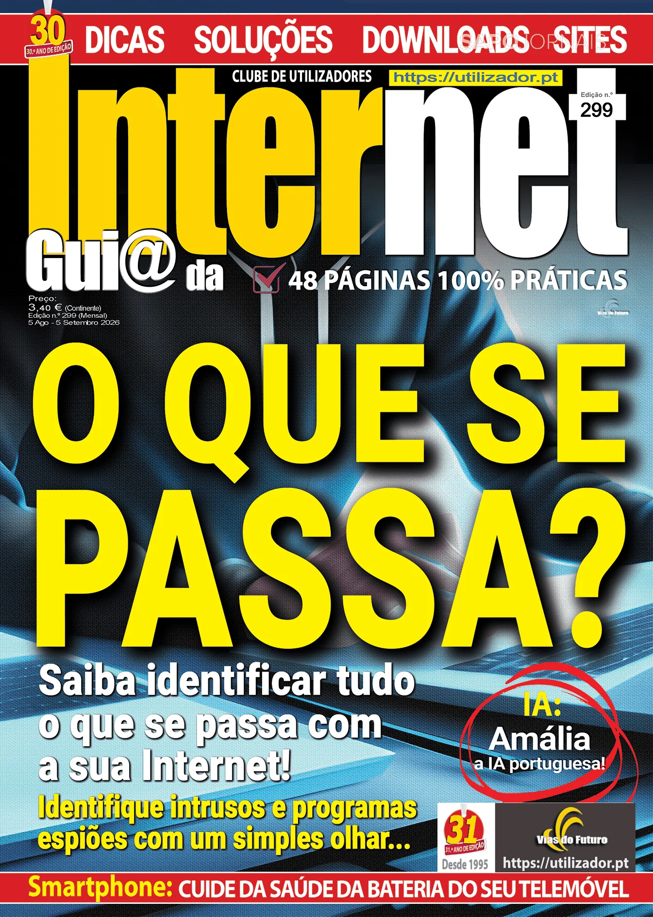 Capa do Guia da Internet de sábado, 15 de agosto de 2026
