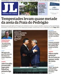 Capa do Jornal de Leiria de sábado, 15 de agosto de 2026