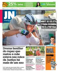 Capa do Jornal de Notícias de sábado, 15 de agosto de 2026