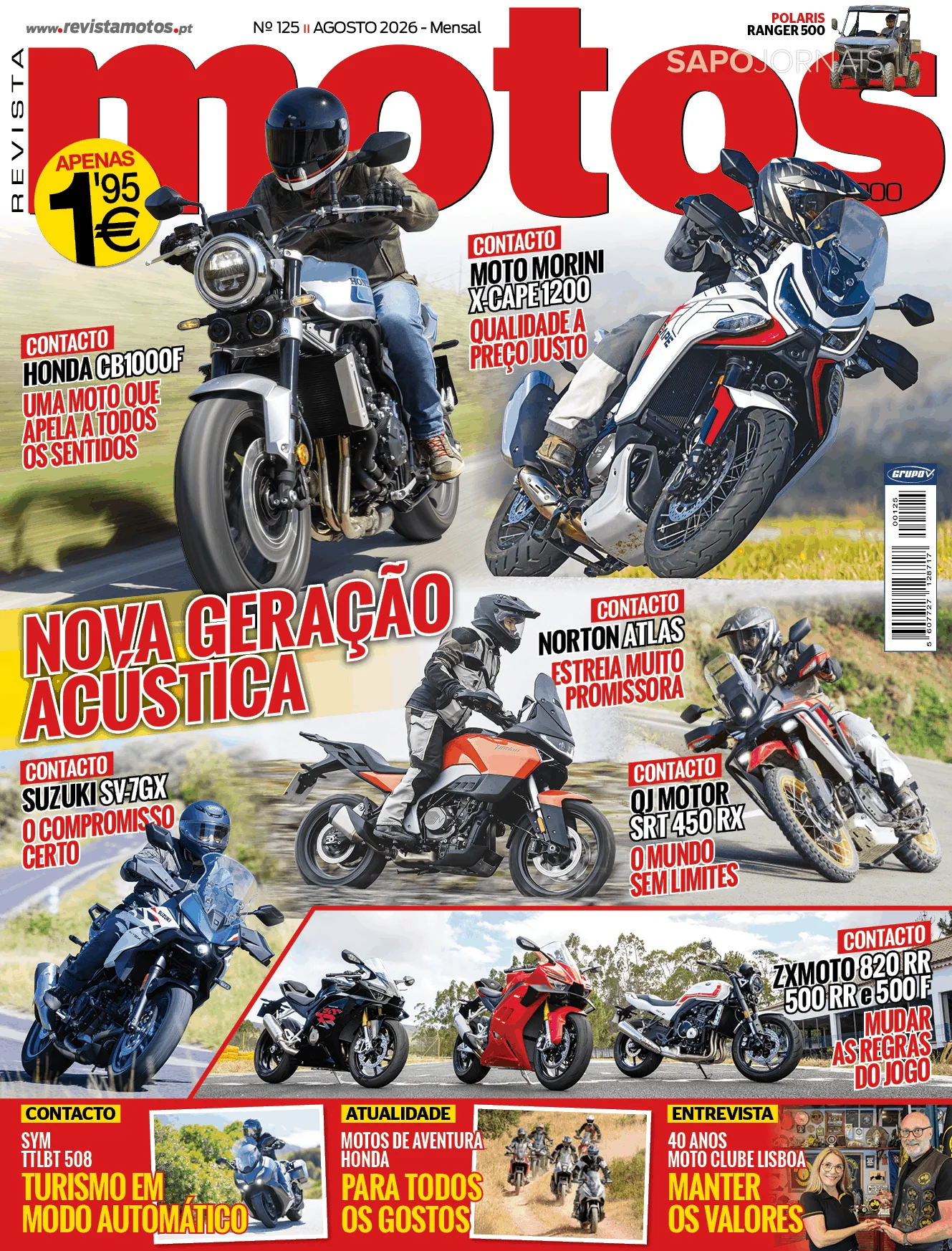 Capa do Motos de sábado, 15 de agosto de 2026