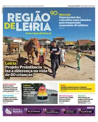 Capa do Região de Leiria de sábado, 15 de agosto de 2026