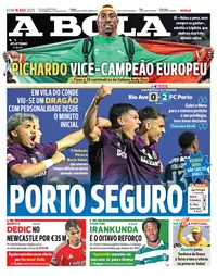 Capa do A Bola de domingo, 16 de agosto de 2026
