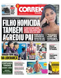 Capa do Correio da Manhã de domingo, 16 de agosto de 2026