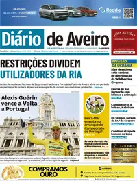 Capa do Diário de Aveiro de segunda-feira, 17 de agosto de 2026