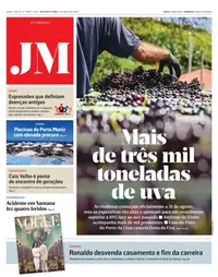 Capa do Jornal da Madeira de segunda-feira, 17 de agosto de 2026