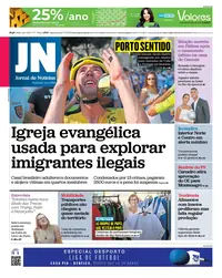 Capa do Jornal de Notícias de segunda-feira, 17 de agosto de 2026