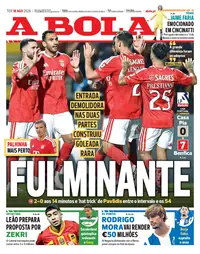Capa do A Bola de terça-feira, 18 de agosto de 2026