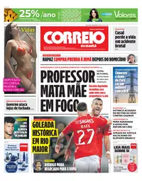 Capa do Correio da Manhã de terça-feira, 18 de agosto de 2026