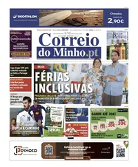 Capa do Correio do Minho de terça-feira, 18 de agosto de 2026