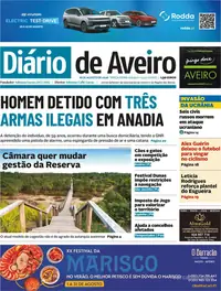 Capa do Diário de Aveiro de terça-feira, 18 de agosto de 2026