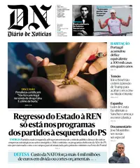 Capa do Diário de Notícias de terça-feira, 18 de agosto de 2026