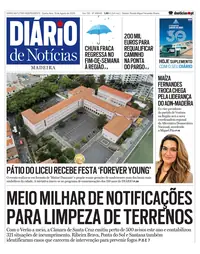 Capa do Diário de Notícias da Madeira de quarta-feira, 19 de agosto de 2026