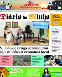 Capa do Diário do Minho de quarta-feira, 19 de agosto de 2026