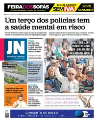 Capa do Jornal de Notícias de quarta-feira, 19 de agosto de 2026