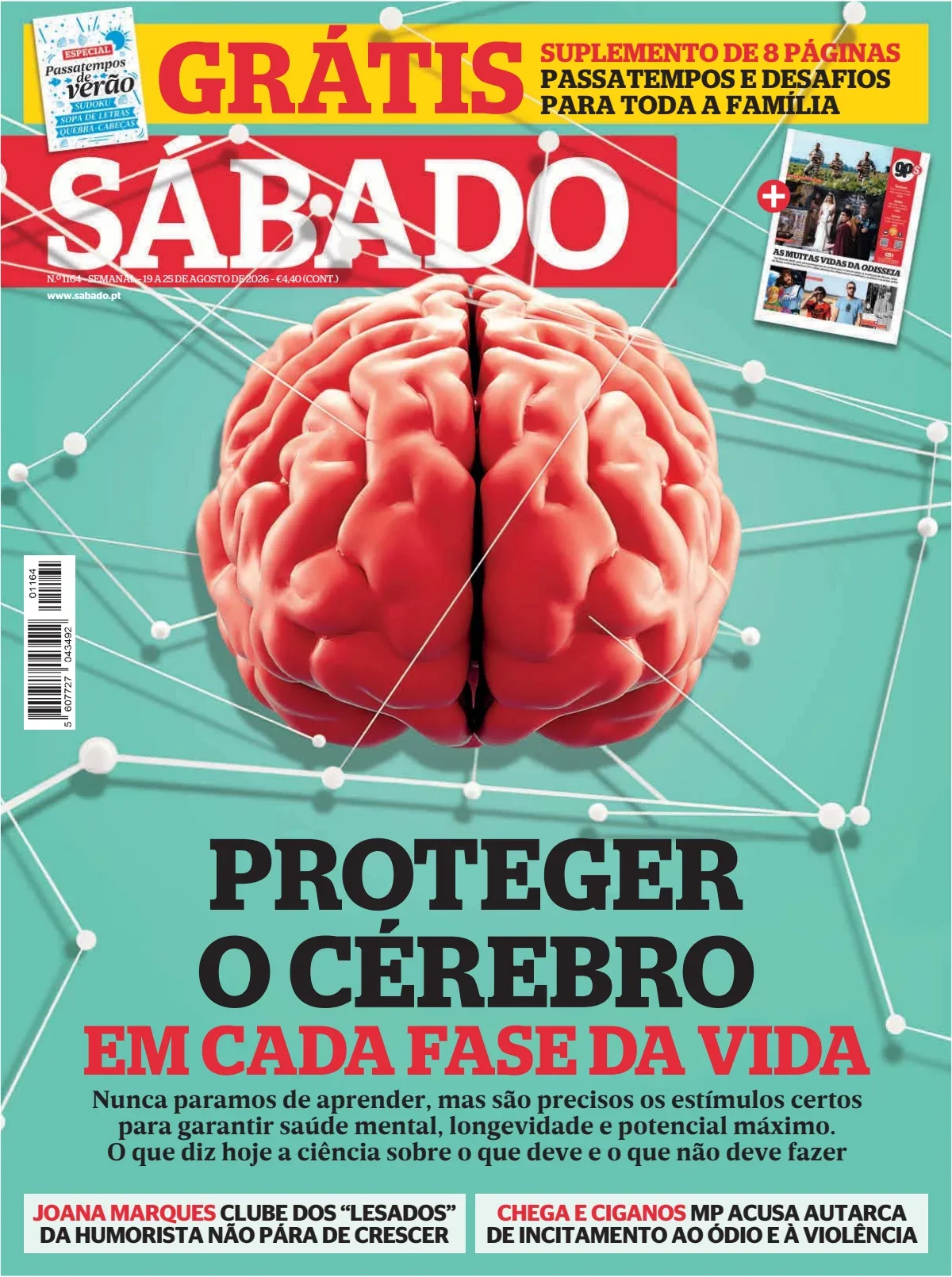 Capa do Sábado de quarta-feira, 19 de agosto de 2026
