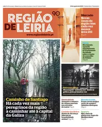 Capa do Região de Leiria de quinta-feira, 20 de agosto de 2026