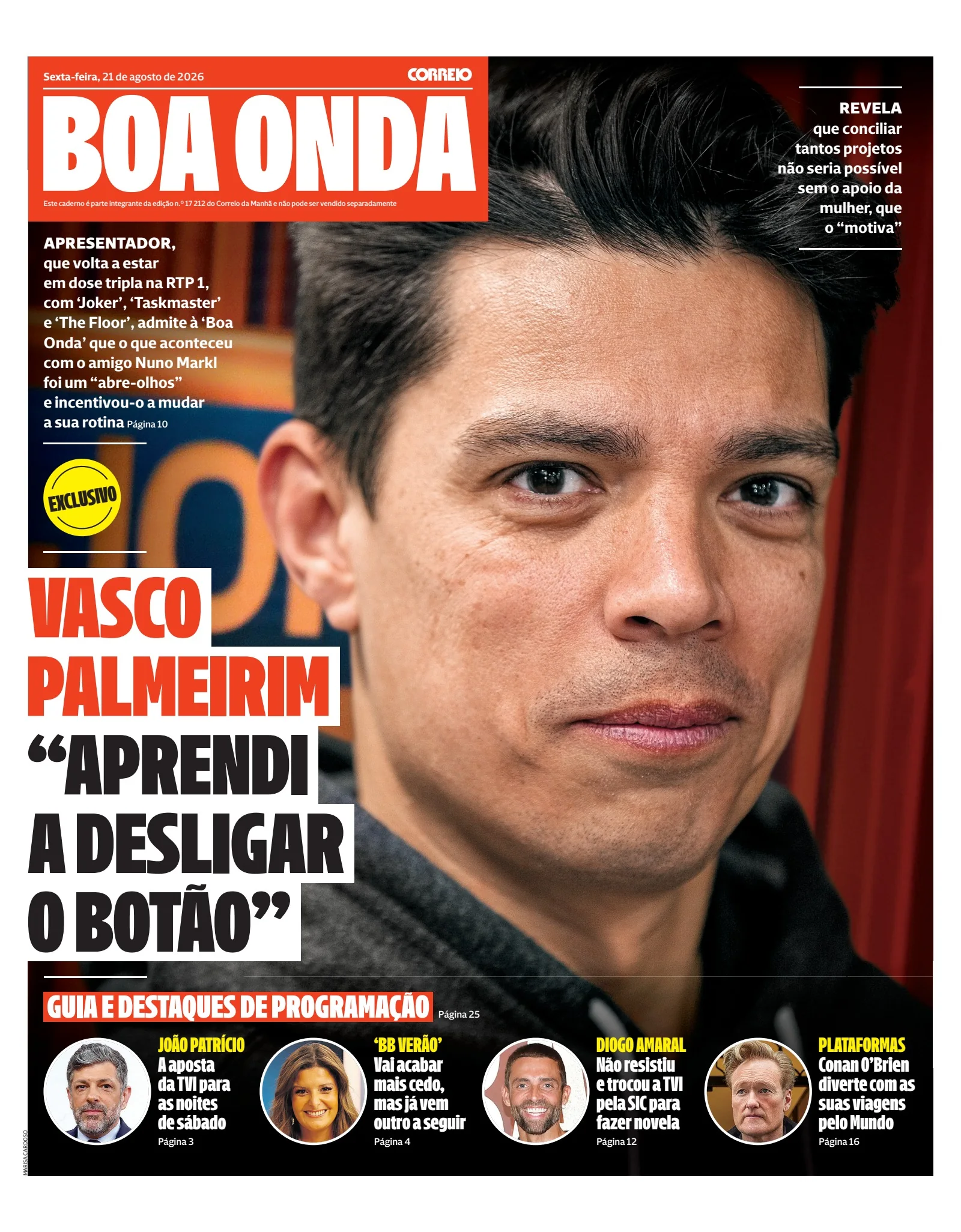 Capa do Boa Onda de sexta-feira, 21 de agosto de 2026