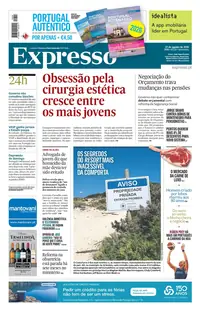 Capa do Expresso de sexta-feira, 21 de agosto de 2026