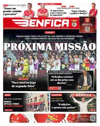 Capa do O Benfica de sexta-feira, 21 de agosto de 2026