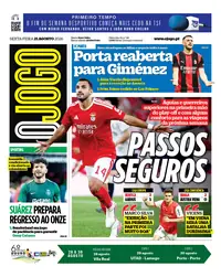 Capa do O Jogo de sexta-feira, 21 de agosto de 2026