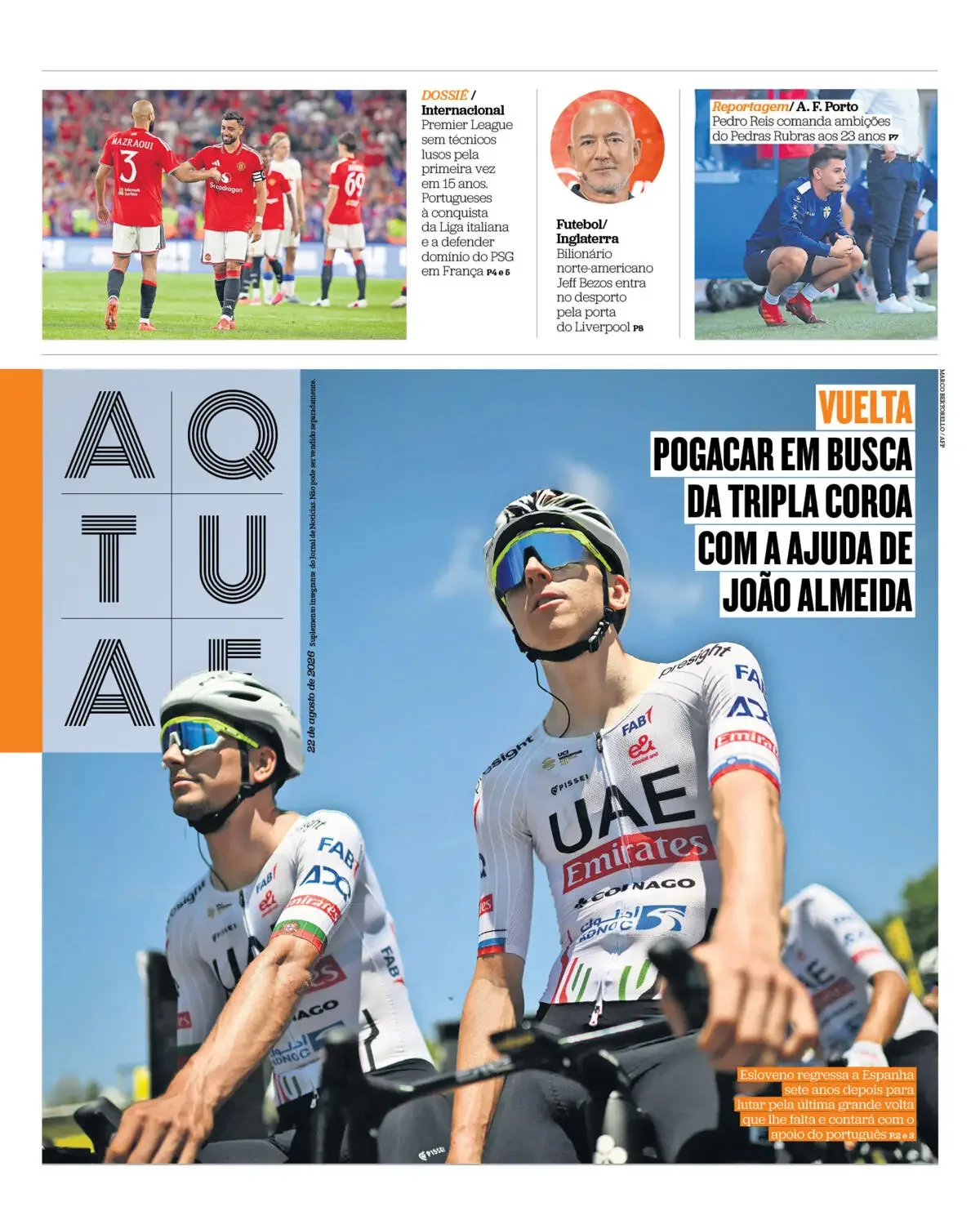 Capa do Ataque de sábado, 22 de agosto de 2026
