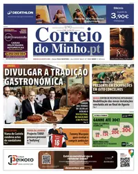 Capa do Correio do Minho de sábado, 22 de agosto de 2026