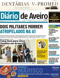 Capa do Diário de Aveiro de sábado, 22 de agosto de 2026