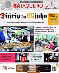 Capa do Diário do Minho de sábado, 22 de agosto de 2026