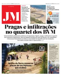 Capa do Jornal da Madeira de sábado, 22 de agosto de 2026
