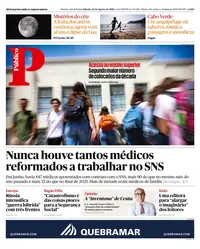 Capa do Público de sábado, 22 de agosto de 2026