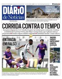 Capa do Diário de Notícias da Madeira de segunda-feira, 24 de agosto de 2026