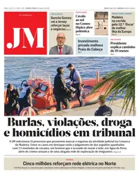 Capa do Jornal da Madeira de quarta-feira, 26 de agosto de 2026