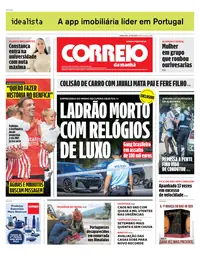 Capa do Correio da Manhã de quinta-feira, 27 de agosto de 2026