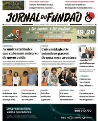 Capa do Jornal do Fundão de quinta-feira, 27 de agosto de 2026