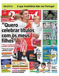 Capa do Record de quinta-feira, 27 de agosto de 2026