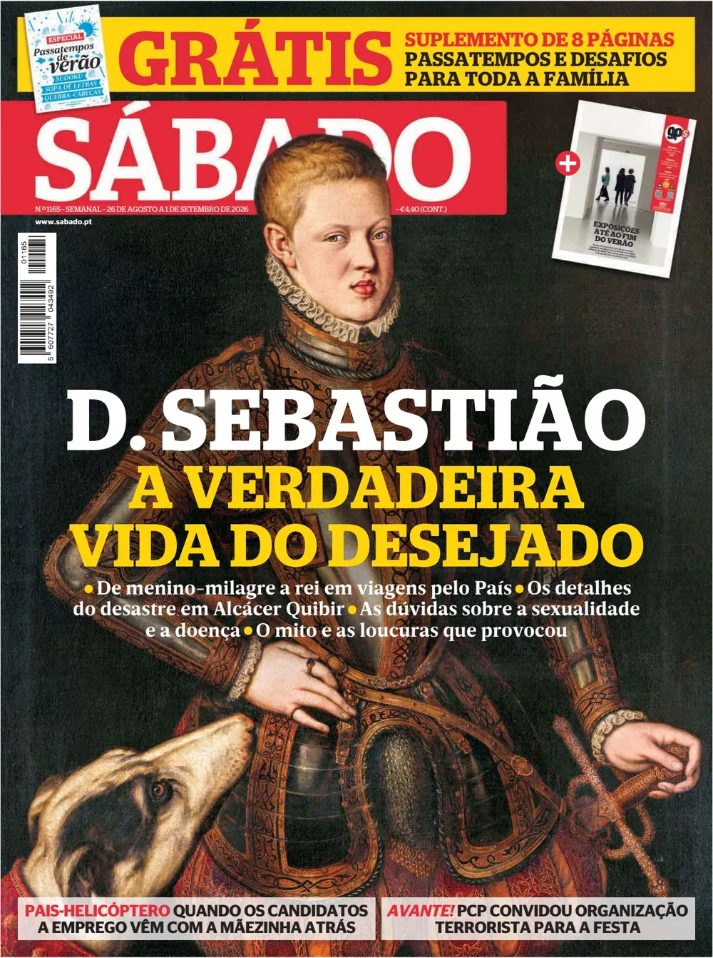 Capa do Sábado de quinta-feira, 27 de agosto de 2026