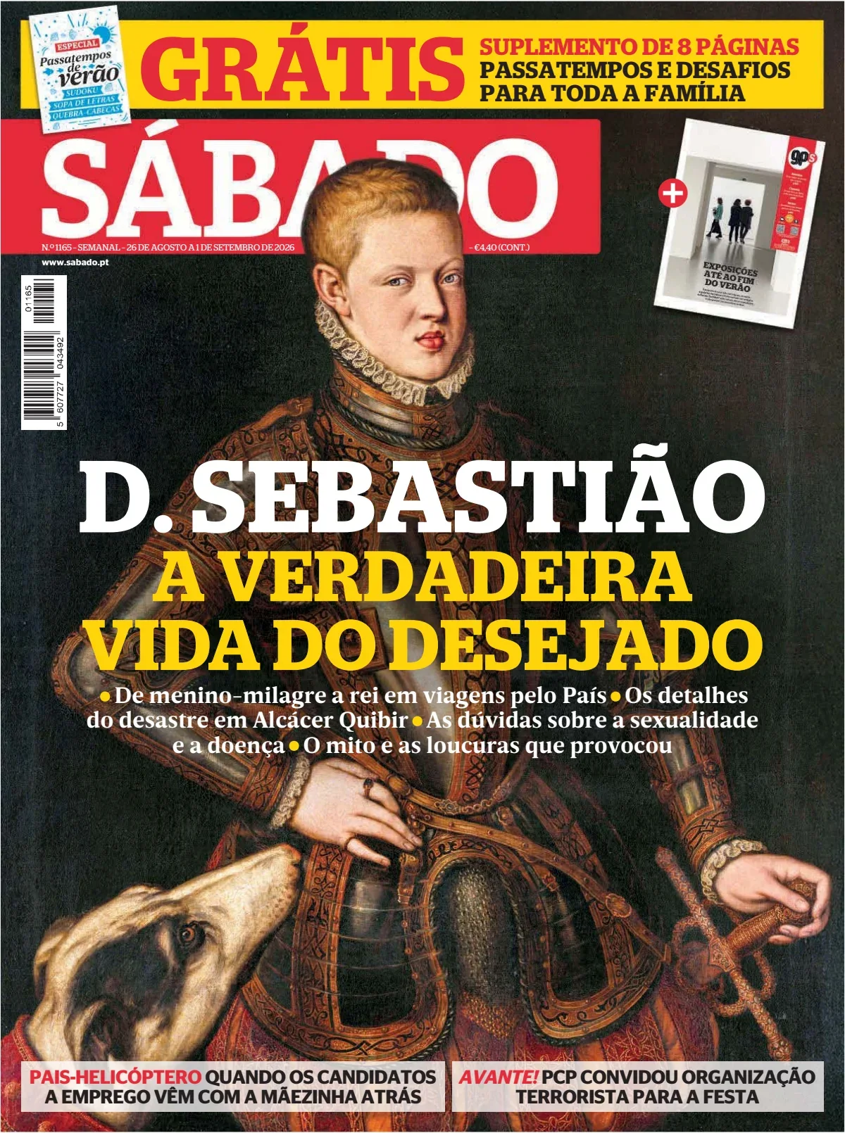 Capa do Sábado de quinta-feira, 27 de agosto de 2026