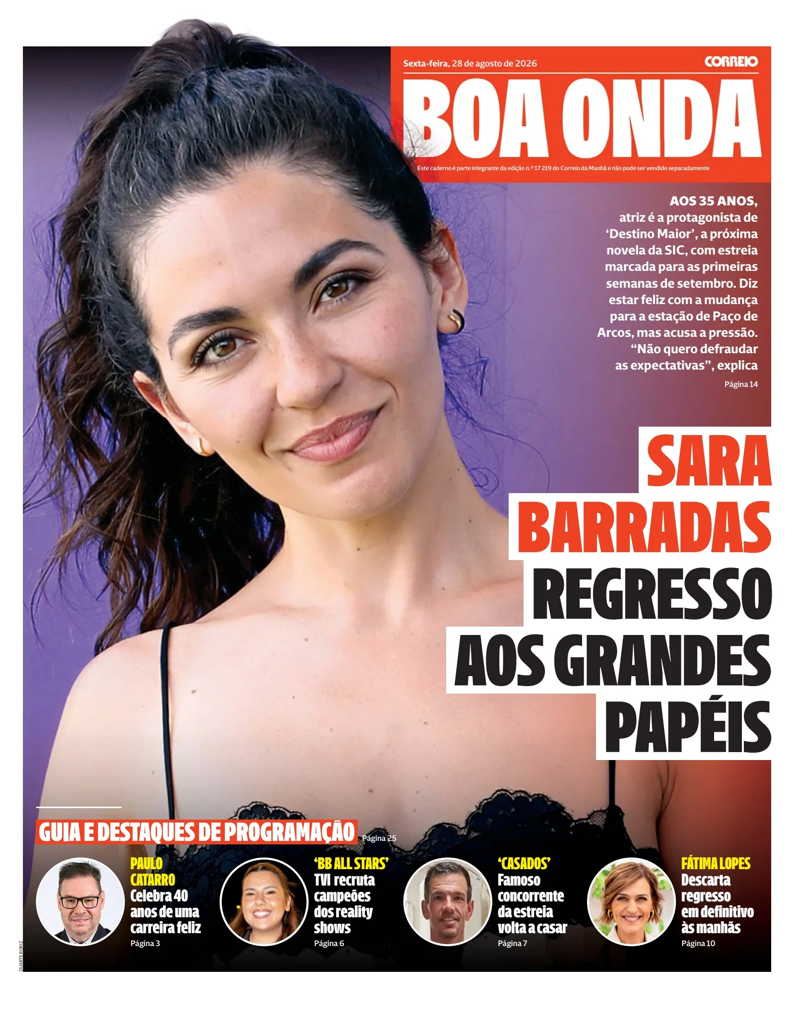 Capa do Boa Onda de sexta-feira, 28 de agosto de 2026