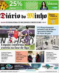 Capa do Diário do Minho