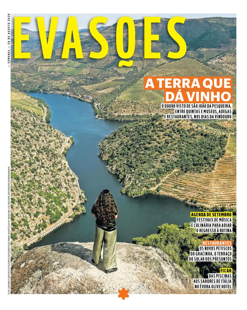 Capa do Evasões de sexta-feira, 28 de agosto de 2026