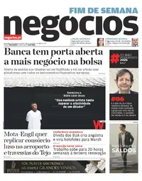 Capa do Jornal de Negócios de sexta-feira, 28 de agosto de 2026