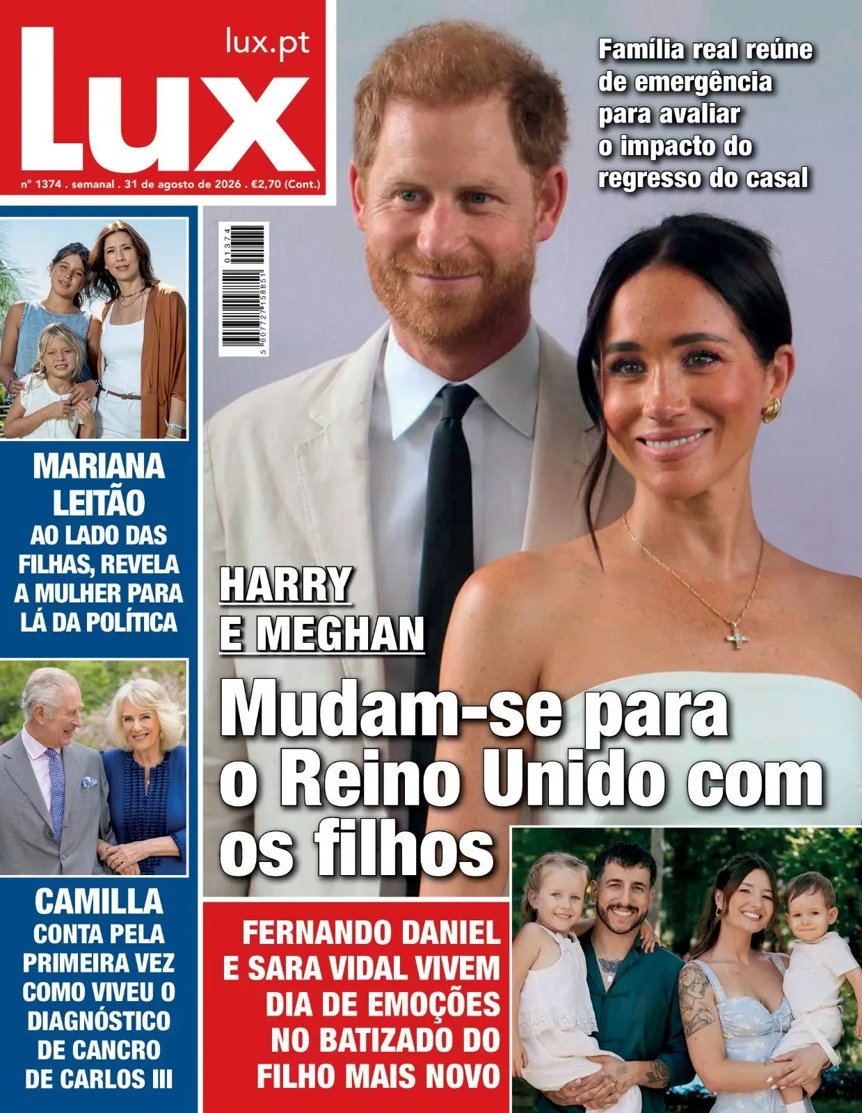 Capa do Lux de sexta-feira, 28 de agosto de 2026